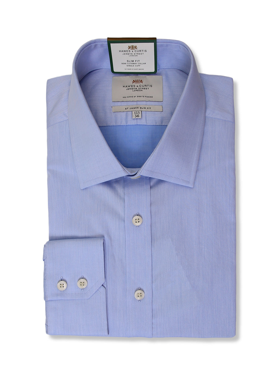 H & C Mens L/S Plain Formal Shirt SSPIA921