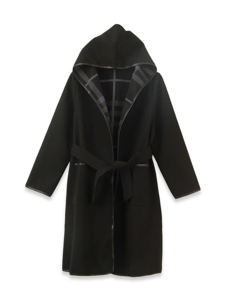 Tonsurton Ladies Long Hooded Fleece Coat 8446