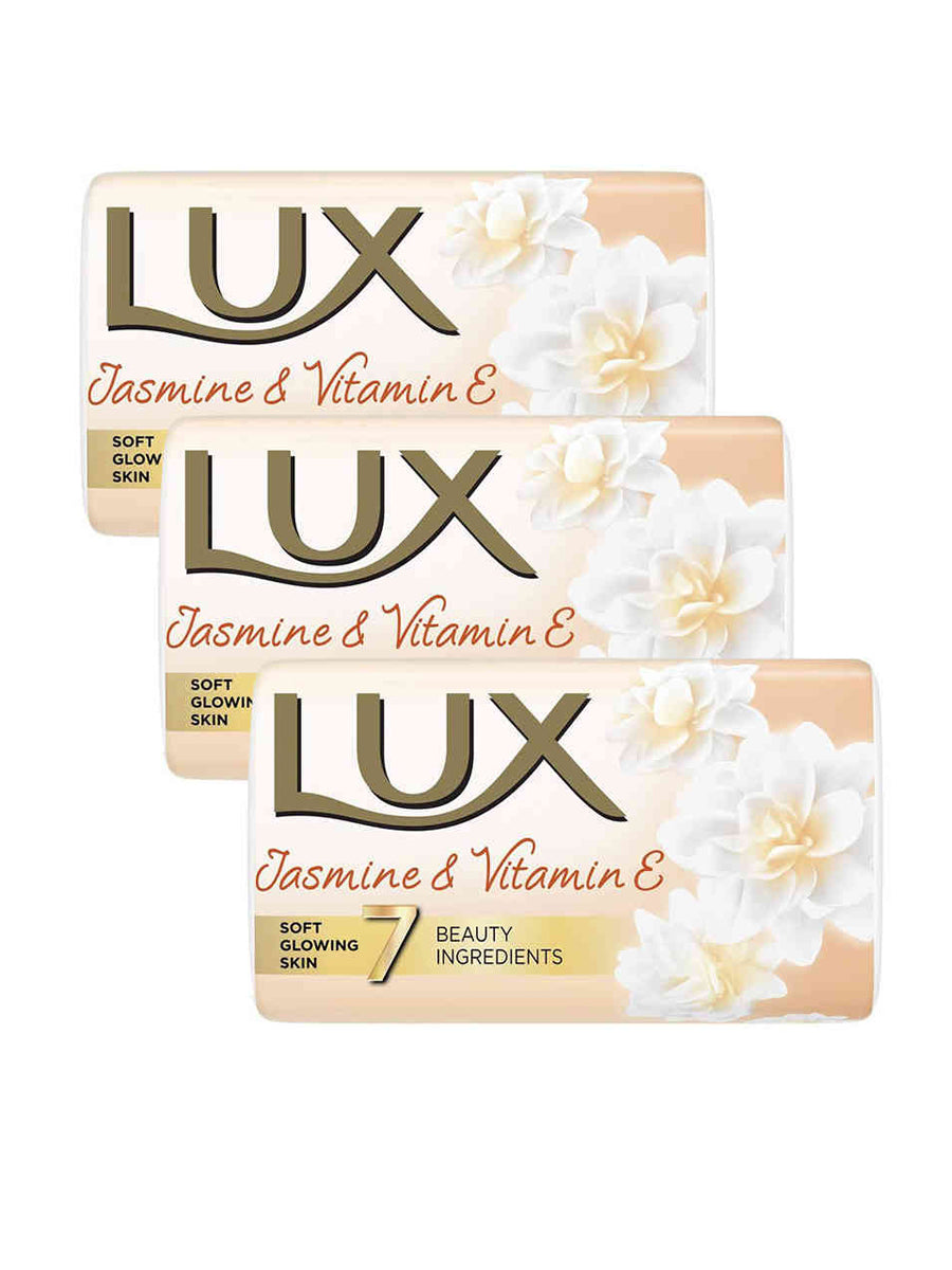 Lux White Velvet Glow Jasmine & Vitamin E Soap 3 In 1 Pack