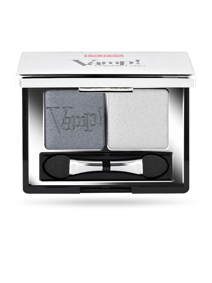 Pupa Vamp! Comp Duo Eyeshadow Duo Pure Colr Full Pay-Off - Silver Stone