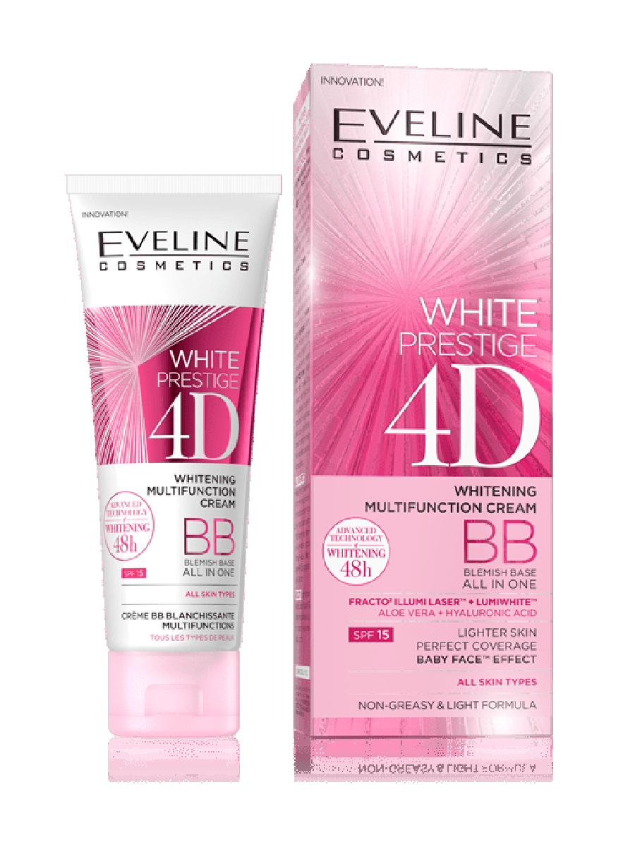 Eveline White Prestige 4D Whitening Multifunction BB Cream 50ml
