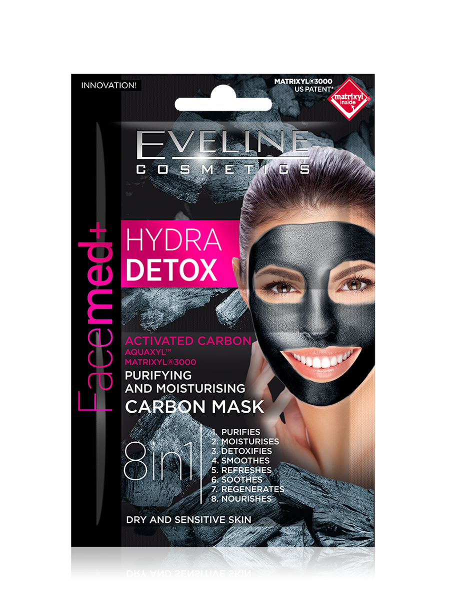 Eveline Facemed Hydra Detox Carbon Mask 5ml