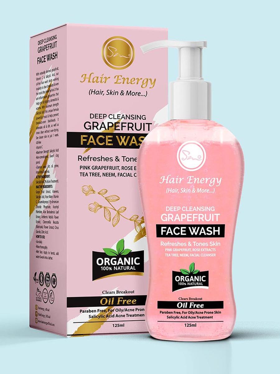 Hair Energy Deep Cleansing Face Wash Grapefruit 125ml