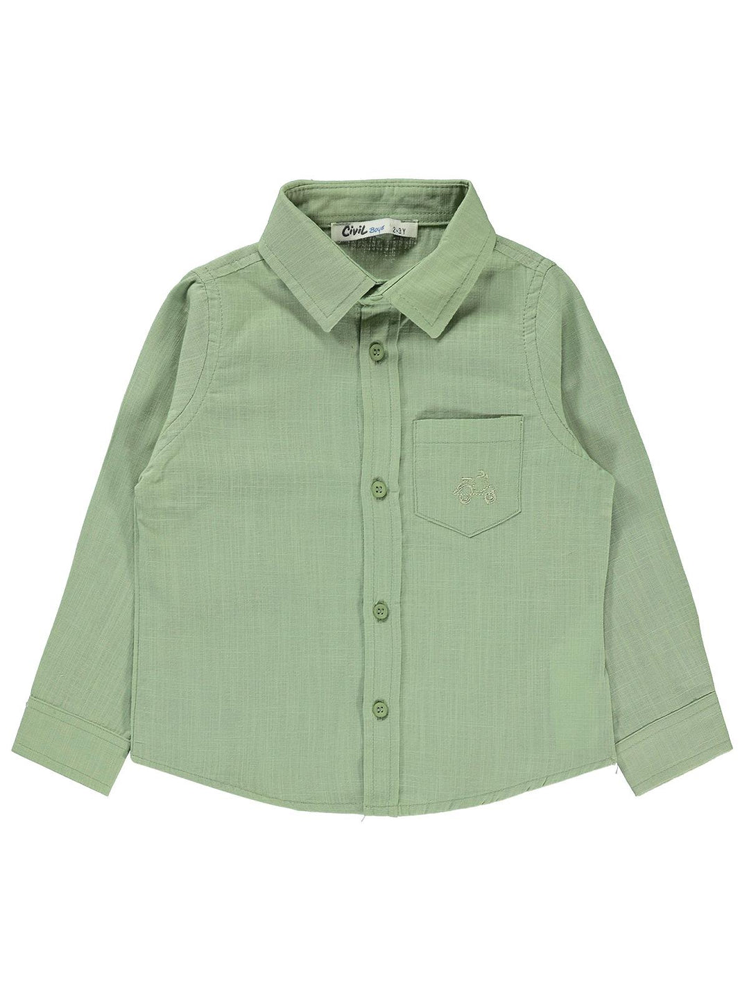 Civil Boys F/S Linen Collar Shirt F/O #2203-2 (S-22)
