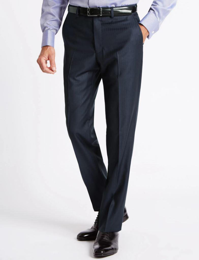 M&S Mens Formal Trouser Wool T15/2118