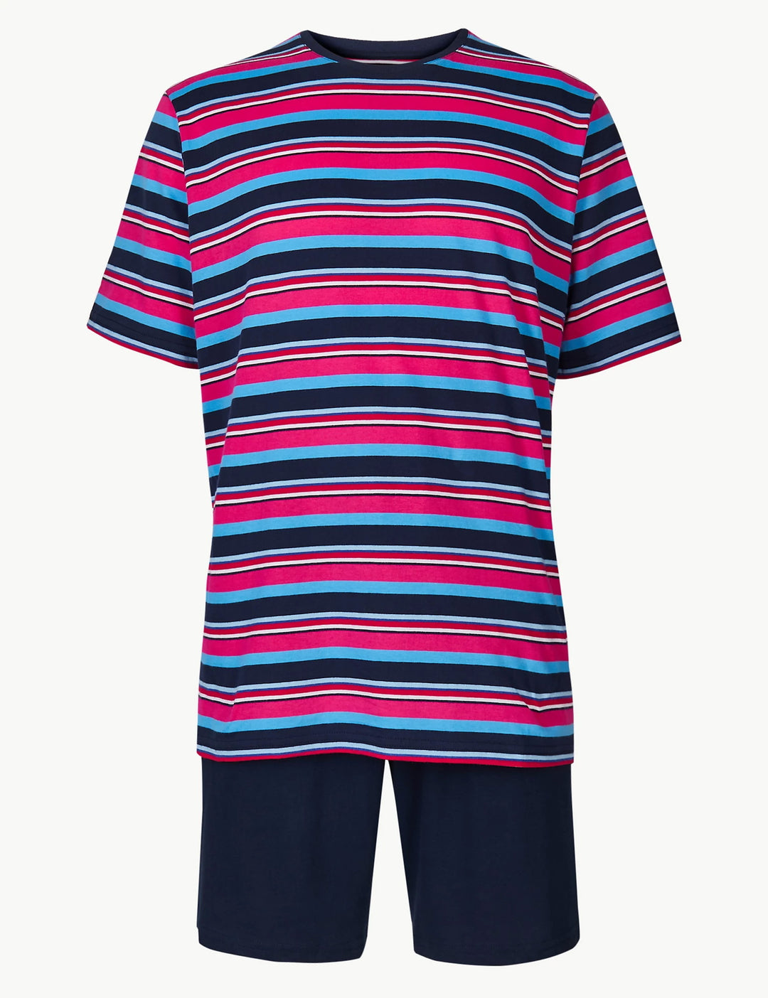 M&S Mens Knitted S/ST-Shirt & Short Set T07/3006