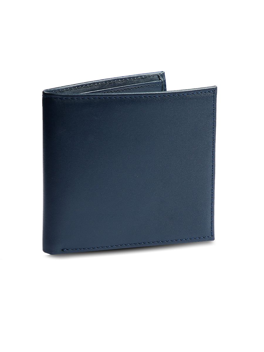 Hackett Mens Leather Wallet Blue HM412525