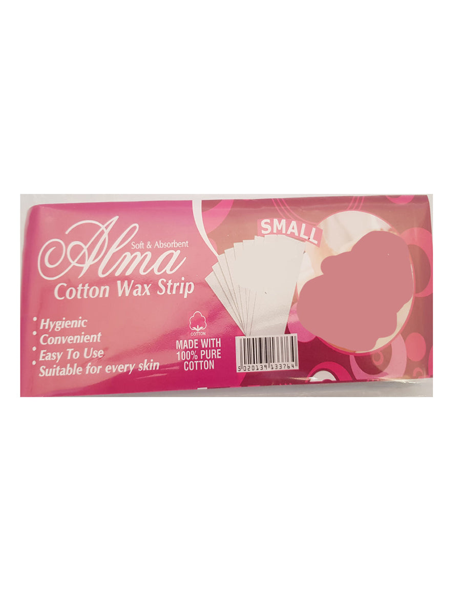 Alma Cotton Wax Strips 100 Sheets Small