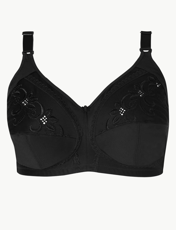 M&S Bra Total Support Non-Wired Full Cup T33/07434/8020 (Black)