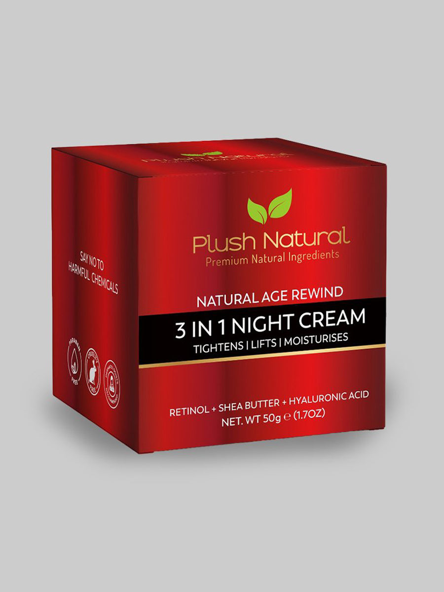 Plush Natural 3 In 1 Night Cream 50Gm